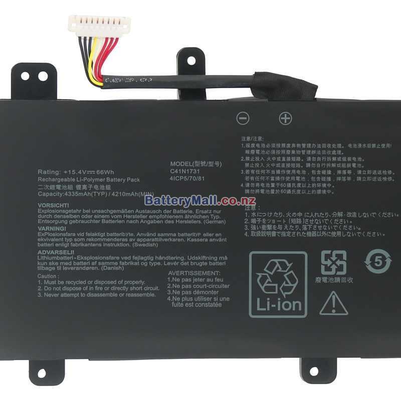 Asus ROG Strix SCAR II GL704GW Replacement Battery - batterymall.co.nz