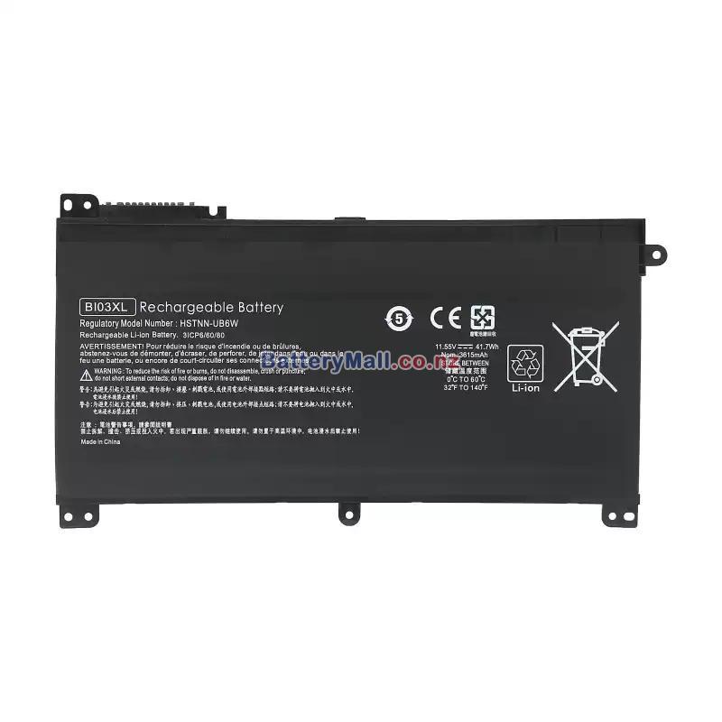 HP ZBook Fury 15 G7 Mobile Workstation Replacement battery
