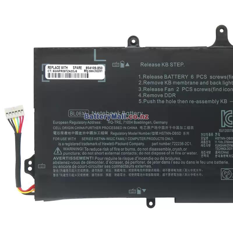 HP HSTNN-W02C Replacement battery