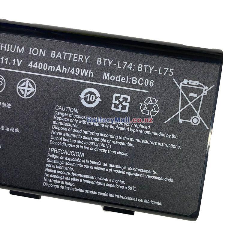 MSI A7200-018 Replacement battery