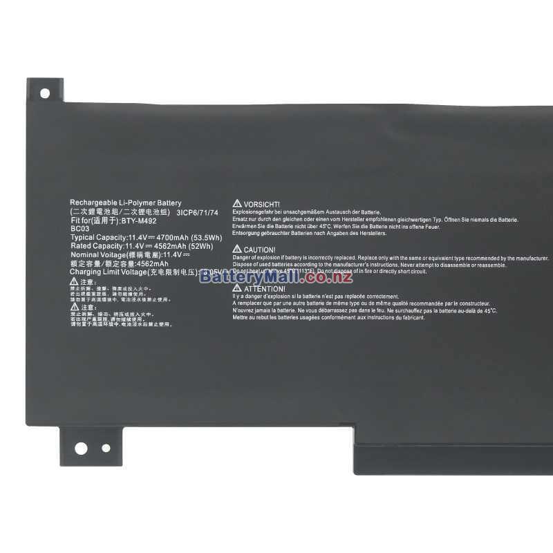 MSI Sword 15 A12VE-663MX Replacement undefined