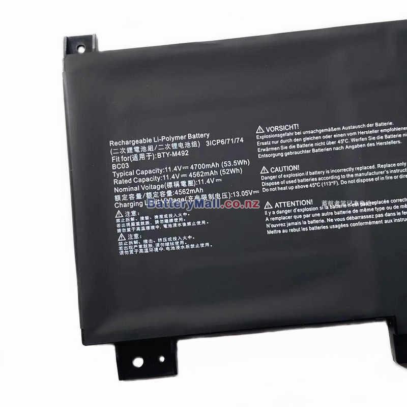 MSI Sword 15 A12VE-663MX Replacement undefined