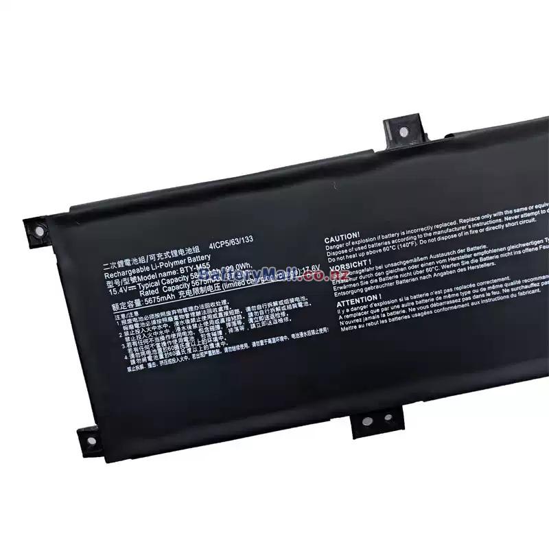 MSI Pulse 15 B13VGK Replacement battery