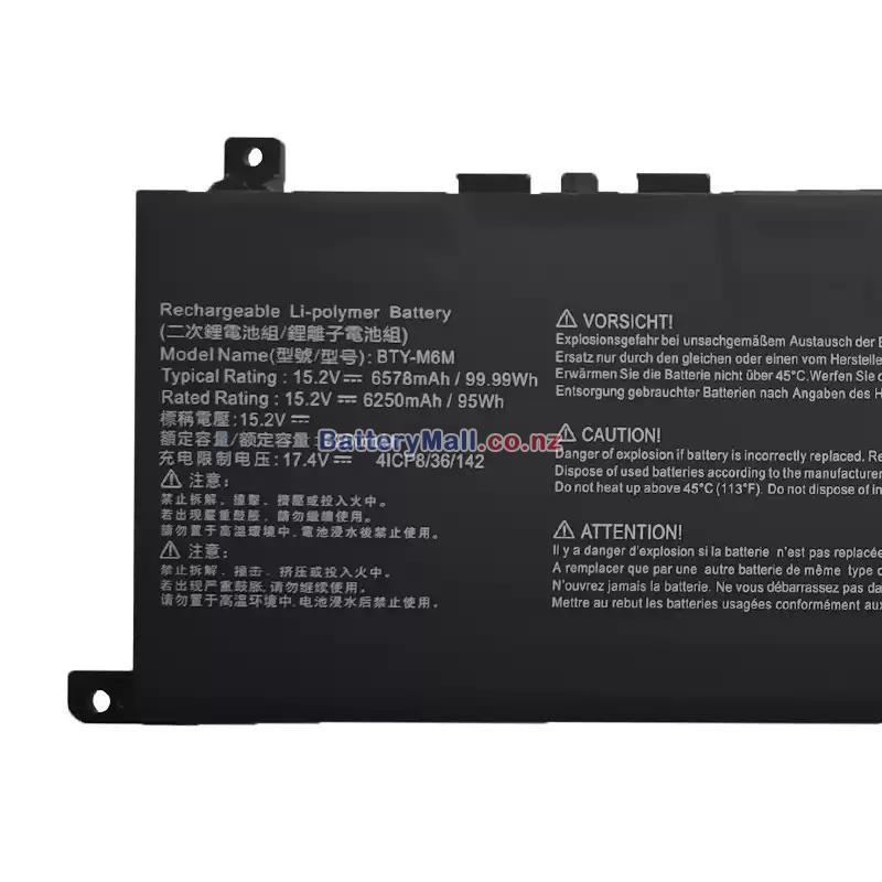 MSI Creator 15 A10SFS Replacement battery